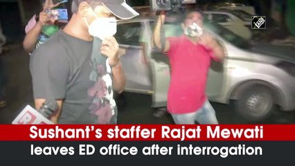 Sushant’s staffer Rajat Mewati leaves ED office after interrogation