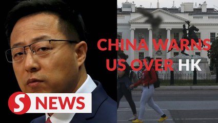 China warns US it will retaliate on moves over Hong Kong