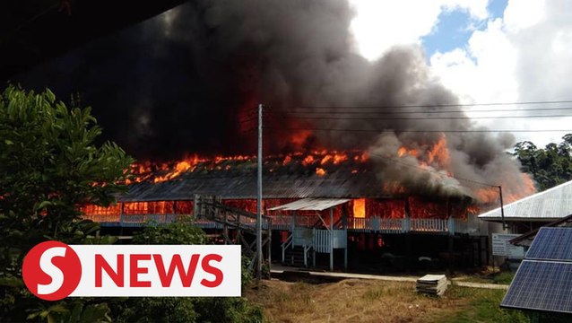 Blaze razes Long Selaan longhouse, community hall