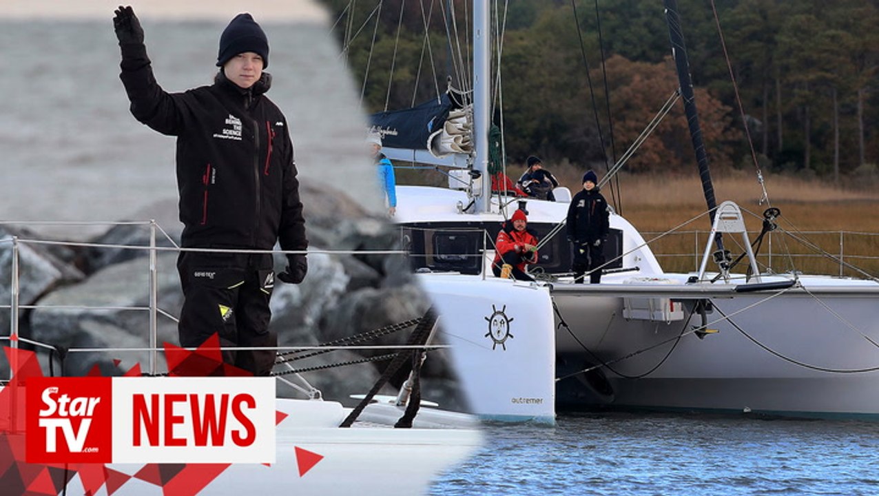 Thunberg sets sail for Spain climate talks