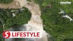 Huangguoshu Waterfall in China greets its biggest flow since the flood season this year