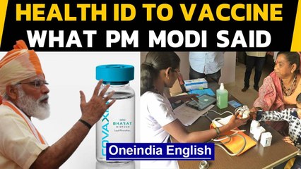 PM Modi Independence Day speech Health IDs for all Vaccine update Oneindia News