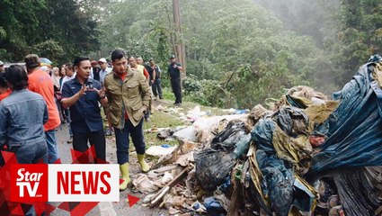 Illegal dumpsite containing Foodpanda bags cleared