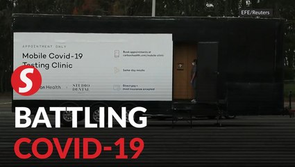 Covid-19 mobile testing clinic in San Francisco