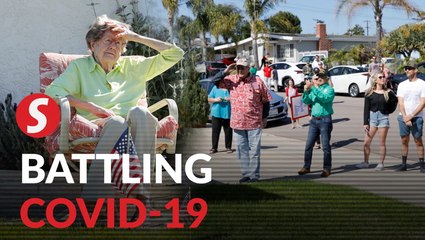 104-year-old veteran's drive-by birthday celebration