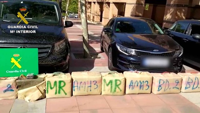 La Guardia Civil desmantela en Madrid una organización dedicada al tráfico de hachís que utilizaba vehículos VTC