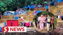Police raid illegal camp in Hulu Selangor, 238 nabbed