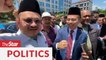 Anwar, PKR MPs leaving Istana after meeting the King