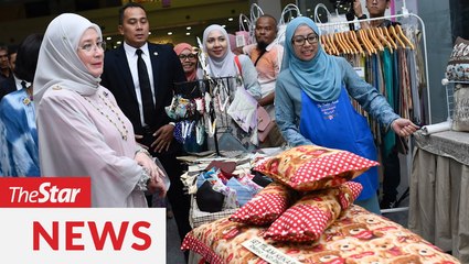 Download Video: The Tunku Azizah Handmade Market online platform helps market local craft products