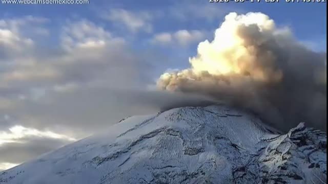 El volcán Popocatépetl registra hasta 36 erupciones en las últimas 48 horas