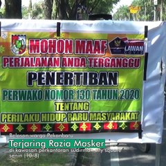 TAK MAU PAKAI MASKER, DISURUH NYAPU JALAN DAN DENDA UANG