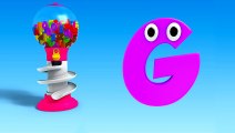 ALPHABET for Children to Learn with Gumball Machine - ABC Song for Kids