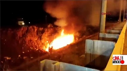 Son dakika: Kaza yapan ambulans alev alev yandı | Video