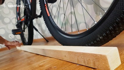 Handy vlogger shows how to make DIY bike rollers for just 7 dollars