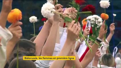 Biélorussie : les femmes manifestent contre la répression du régime