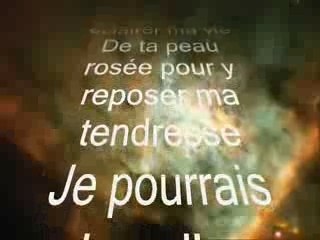 Un cri d'amour soufflé dans les bras de l'univers