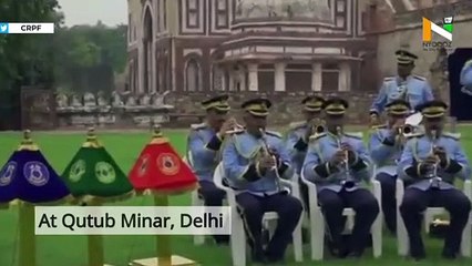 CRPF band performs Vande Mataram at Qutub Minar