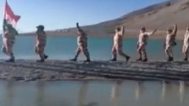 ITBP soldiers celebrate Independence Day in Ladakh