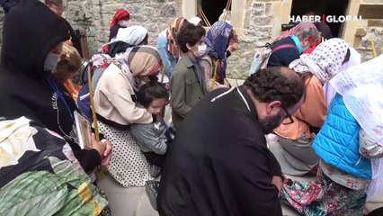Sümela Manastırı'nda 5 yıl aradan sonra ilk ayin