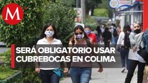 En Colima aprueban uso obligatorio de cubrebocas ante covid-19