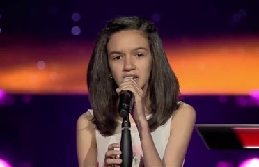 مرحلة الصوت وبس لنهيلة القلعي في ذا فويس كيدز