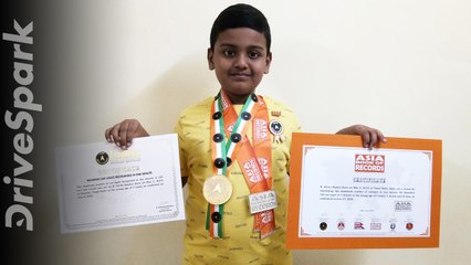 World Record Holder For Identifying 150 Car Logos In 1 Minute 7-Year Old Kevin Raahul