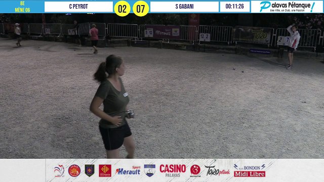 Huitième tête-à-tête Cindy PEYROT vs Sandra GABANI : Palavas pétanque 2020