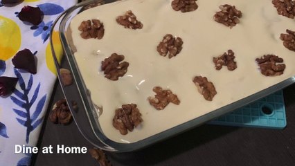 No bake no cook creamy banana dessert recipe by dine at Home