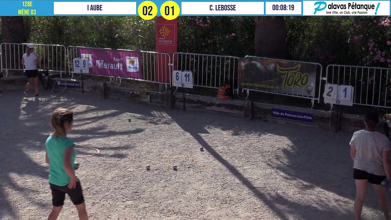 128e tête-à-tête C. LEBOSSE vs I. AUBE : Palavas pétanque 2020