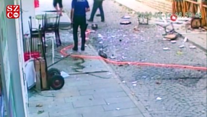 Gaz kaçağından habersiz ocağı yakmaya çalışınca ortalık savaş alanına döndü