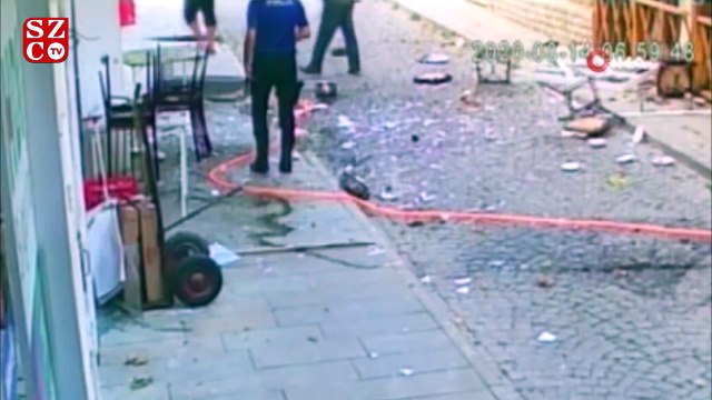 Gaz kaçağından habersiz ocağı yakmaya çalışınca ortalık savaş alanına döndü