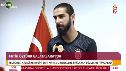 Fatih Öztürk'ün ilk sözleri! "Herkesin olmak isteyeceği yerdeyim.."