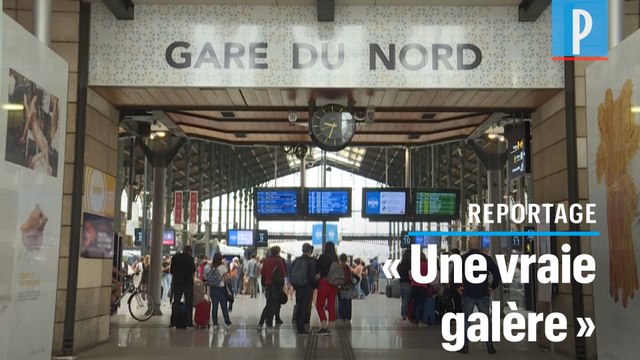 Gare du Nord, les voyageurs pour l'Angleterre se préparent à passer quatorze jours à la maison