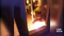 Son dakika: Minibüs hareket anında alev alev yandı | Video