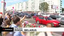 ویدئو؛ معترضان در مینسک با یکی از جان‌باختگان تظاهرات بلاروس وداع کردند