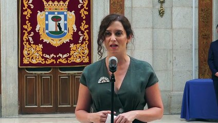 Declaraciones de Isabel Díaz Ayuso en la festividad de la Virgen de la Paloma