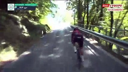 Cyclisme - Horreur en direct dans le Tour de Lombardie : Remco Evenepoel vient de faire une chute de plusieurs mètres en passant par dessus un pont
