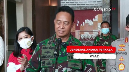 Ekspresi Bahagia KSAD Jenderal Andika Perkasa Secapa 0 Kasus Covid-19