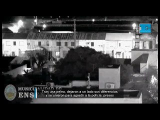 Tras una pelea, dejaron a un lado sus diferencias  y se unieron para agredir a la policía: presos