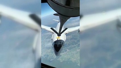 Türk Hava Kuvvetleri, NATO’ya ait uçağa yakıt ikmali yaptı