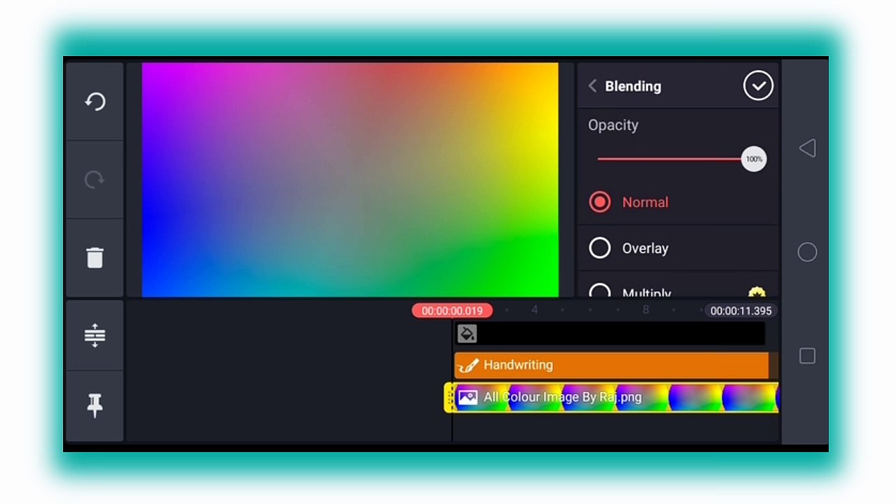 Create Neon Ring || Beautiful Intro || New look || Trending || Kinemaster || Thinking storm