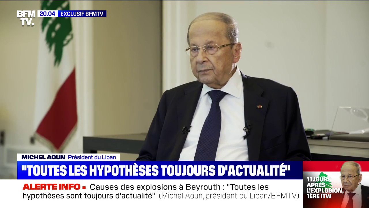 Enquête sur les explosions au Liban: pour le président Michel Aoun, "toutes les hypothèses sont toujours d’actualité"