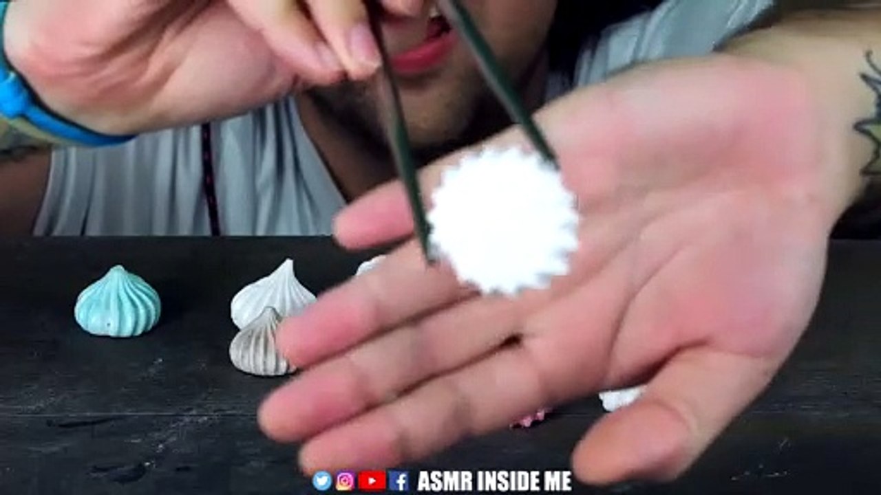 ASMR CRUNCHY CRISPY MERINGUE COOKIES | EATING SOUND (NO TALKING)  BEST SOUND