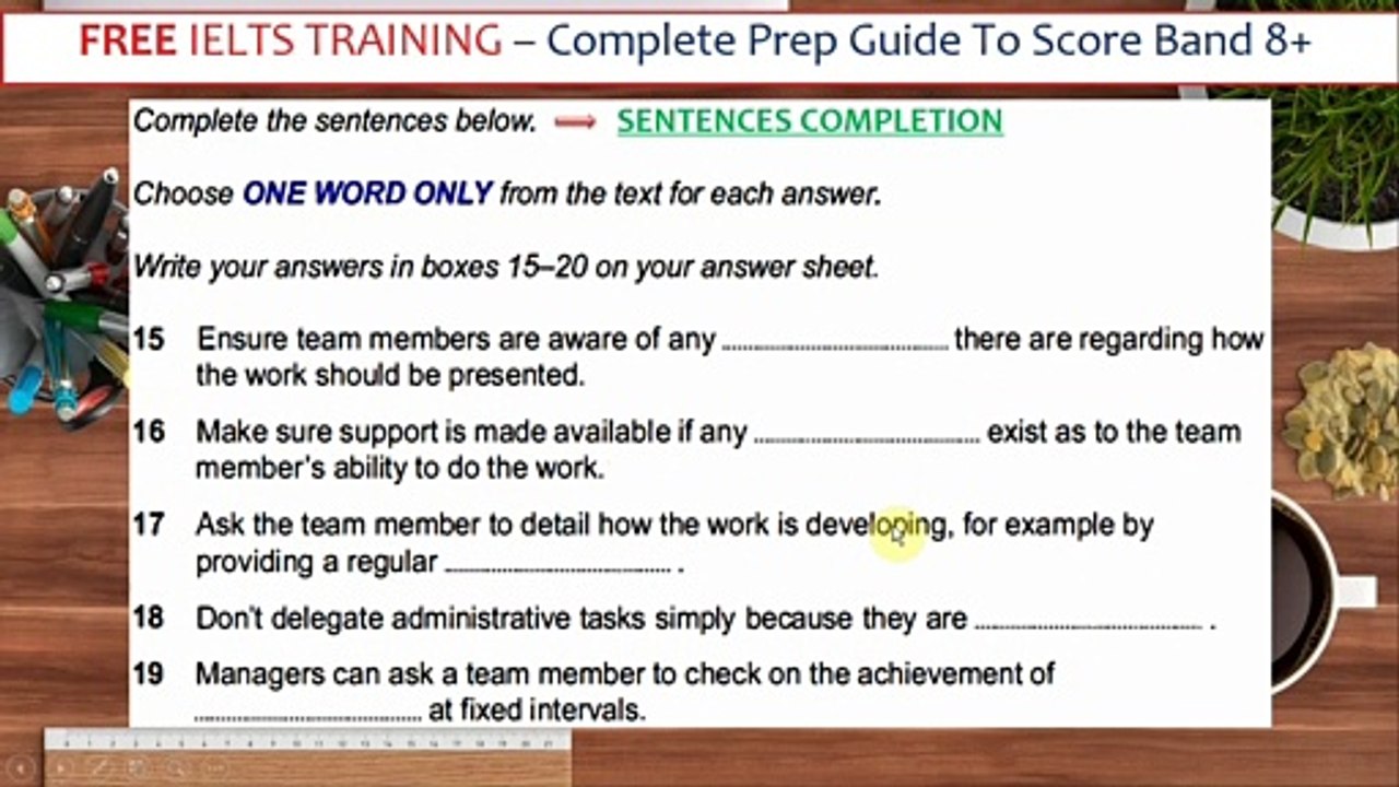IELTS Reading 2020 Flowchart, Table, Sentence, Summary, Note Completion Practice with Answers Part 15