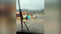 Novos vídeos mostram força do temporal que atingiu alguns Regiões de Santa Catarina