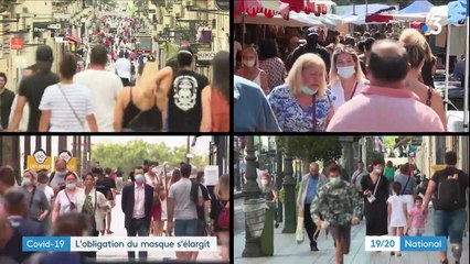 Coronavirus : l'obligation de porter un masque à l'extérieur s'étend