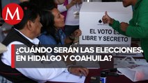TEPJF avala fechas para elecciones en Hidalgo y Coahuila