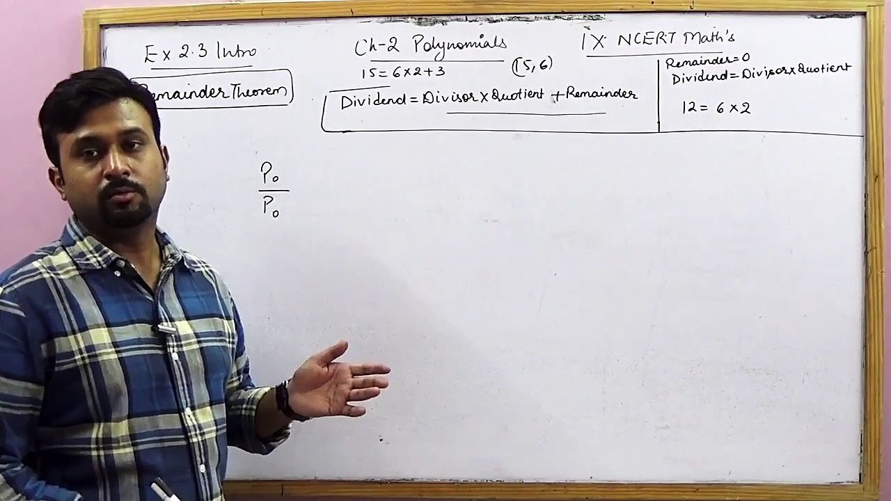 Remainder Theorem  Ex 2.3 Intro NCERT IX Maths Part 1.compressed