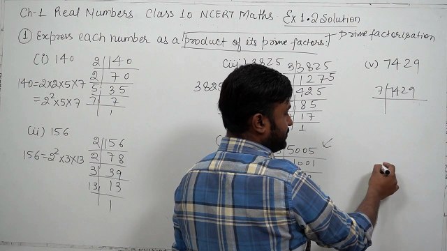 Class 10th Maths NCERT Exercise 1.2 Solution Ch 1 Real Numbers