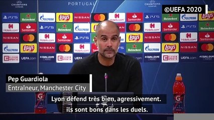 Quarts - Guardiola : "Lyon est un équipe extraordinaire"